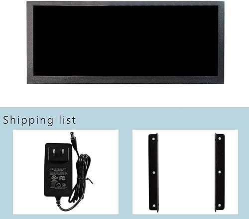 Miniatura 6 de VSDISPLAY Monitor LCD portátil IPS de 12.3 pulgadas 12.3 pulgadas 1920x720 600nit IPS VS123ZJ01A, con puerto de video VGA USB, altavoces duales,