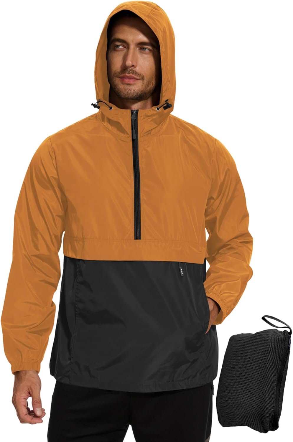 Avoogue Men’s Rain Jacket Waterproof Lightweight windbreaker Packable Rain Pullover for Hiking Golf Running Fishing Work Avoogue Men’s Rain Jacket Waterproof Lightweight windbreaker Packable Rain Pullover for Hiking Golf Running Fishing Work