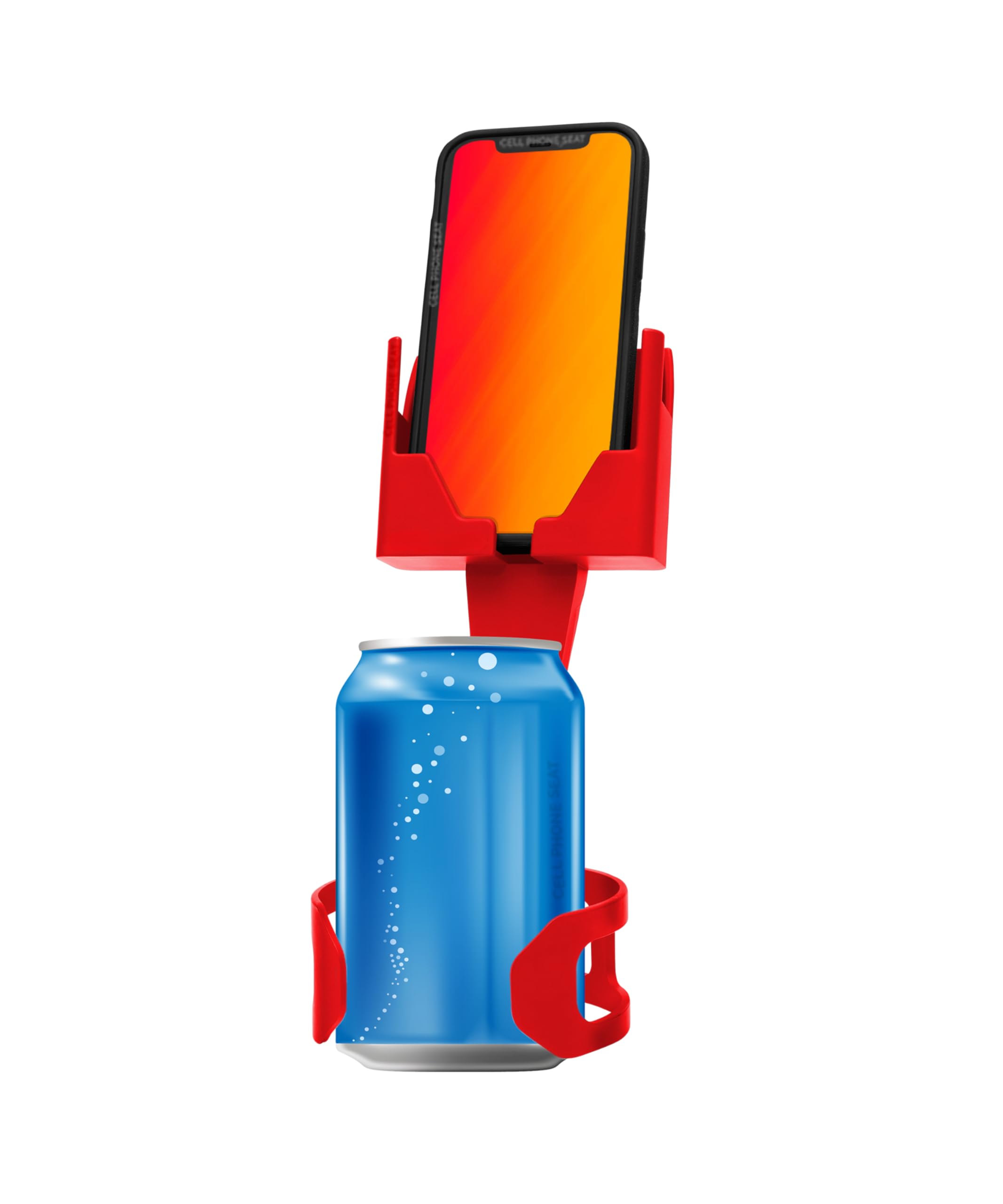 Cup Holder Phone Holder Mount for Car - Universal Adjustable Expander Cradle Hands-Free Driving - Compatible with All Smartphones Car Mount for iPhone Samsung Google Android Mobile Accessories Red