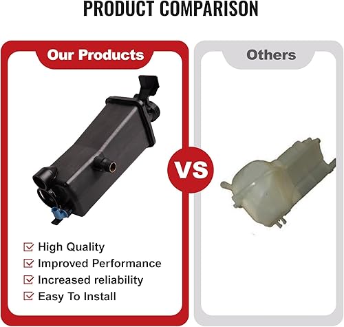 Miniatura 4 de TOPAZ Tanque de expansión de desbordamiento de refrigerante del radiador con sensor de nivel para BMW E46 E83 E53 X3 X5 320i, 323Ci, 323i, 325Ci,