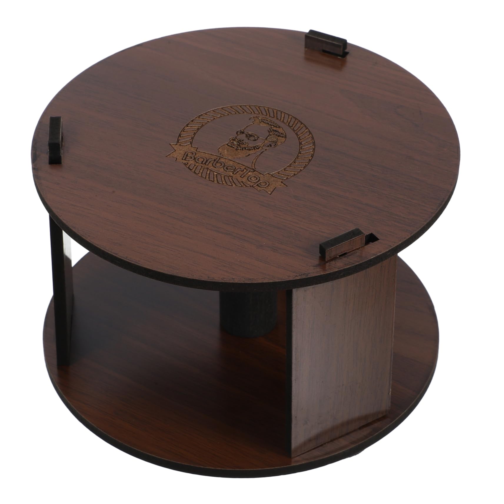 Healeved 5 Piezas Tubo de soporte de papel para cuello soporte dispensador de papel para el cuello Salón Portarrollos de barbería Dispensador de papel para el cuello de Madera