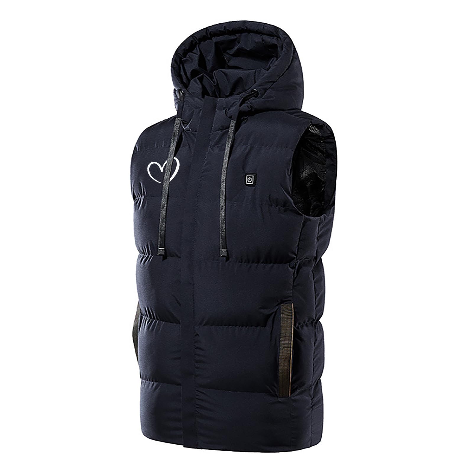 Chaleco Calefactable Chaqueta Calefactada Chaleco Térmico Invierno Ropa Calefactor Eléctrico, Carga Usb Ropa de Abrigo Eléctrica de Plumón for Esquí, Trabajo Al Aire Libre Tops