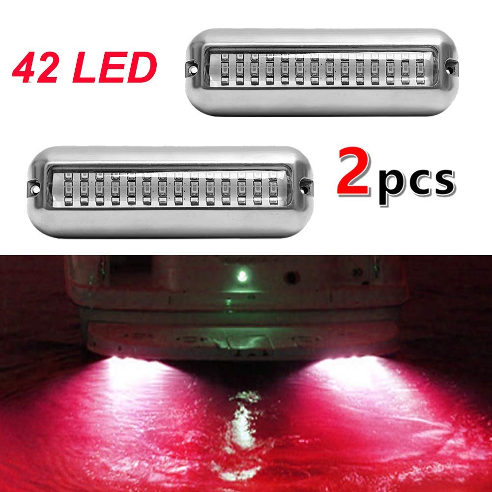 Buy VOFONO 2 X Waterproof Ip68 42 Led Drain Plug Light Underwater Boat Lights Marine Yacht Led
