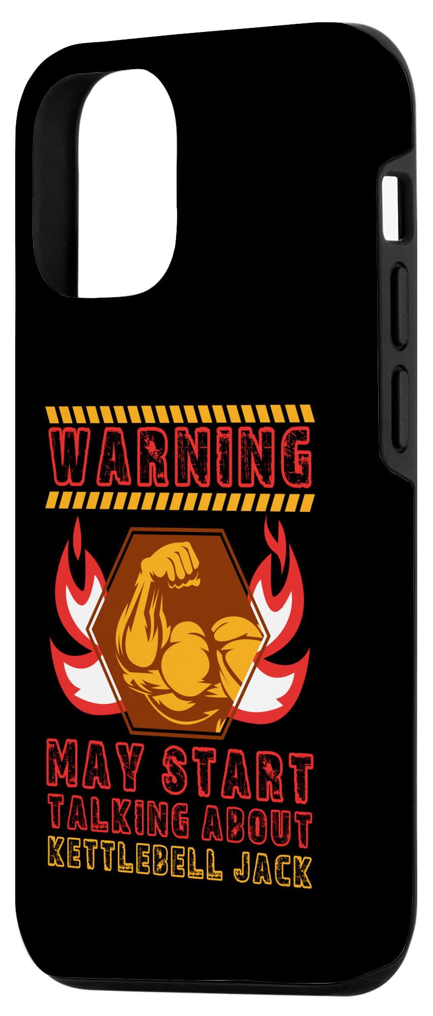 iPhone 12/12 Pro Kettlebell Jack Funny Workout Humor Gym Fitness Health Case