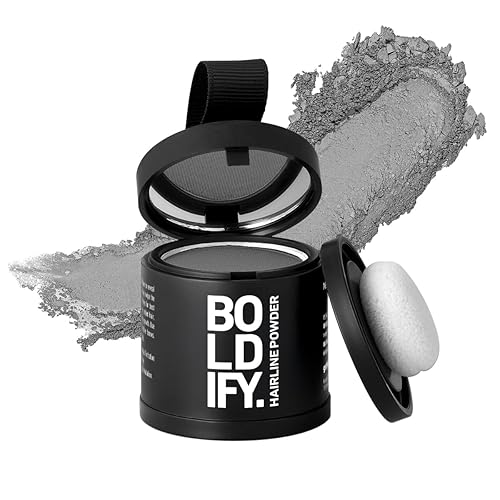 Miniatura 70 de BOLDIFY Polvo de línea capilar (grande, 0.35 oz), color de cabello para retoque de raíces para cobertura de canas, polvo para el cabello que oculta