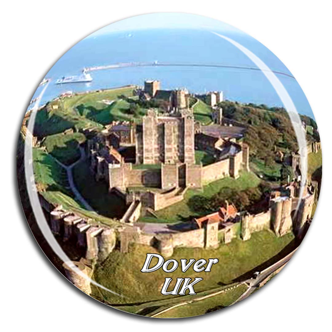 Weekino Uk England Dover Castle Fridge Magnet 3D Crystal Glass Tourist City Travel Souvenir Collection Gift Strong Refrigerator Sticker