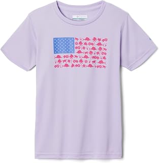 Girls' Tidal Tee PFG Fish and Friends Flag Short Sleeve