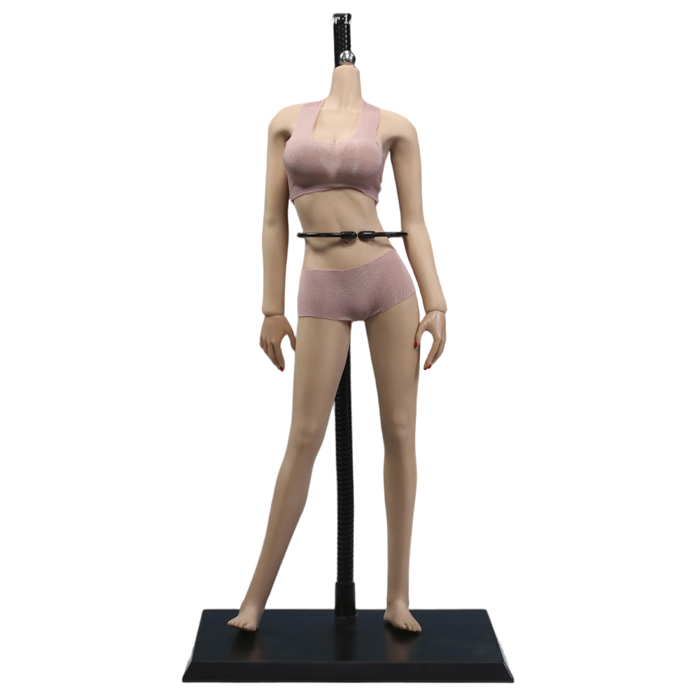 Monetais 1/6 Scale Super Flexible Female Action Figure Body with Seamless Rubber, Wheat Tone