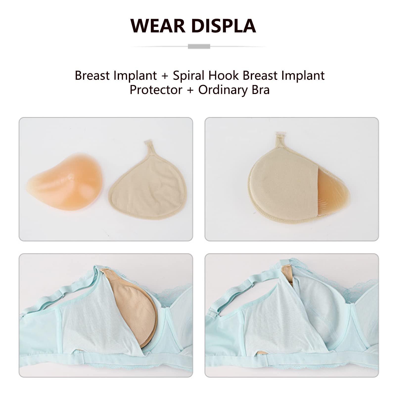 Inserciones Triangulares De Silicona For El Pecho, Almohadillas Con Diseño Gancho, Realzadores Push-up For Uso Diario Y En Trajes Baño