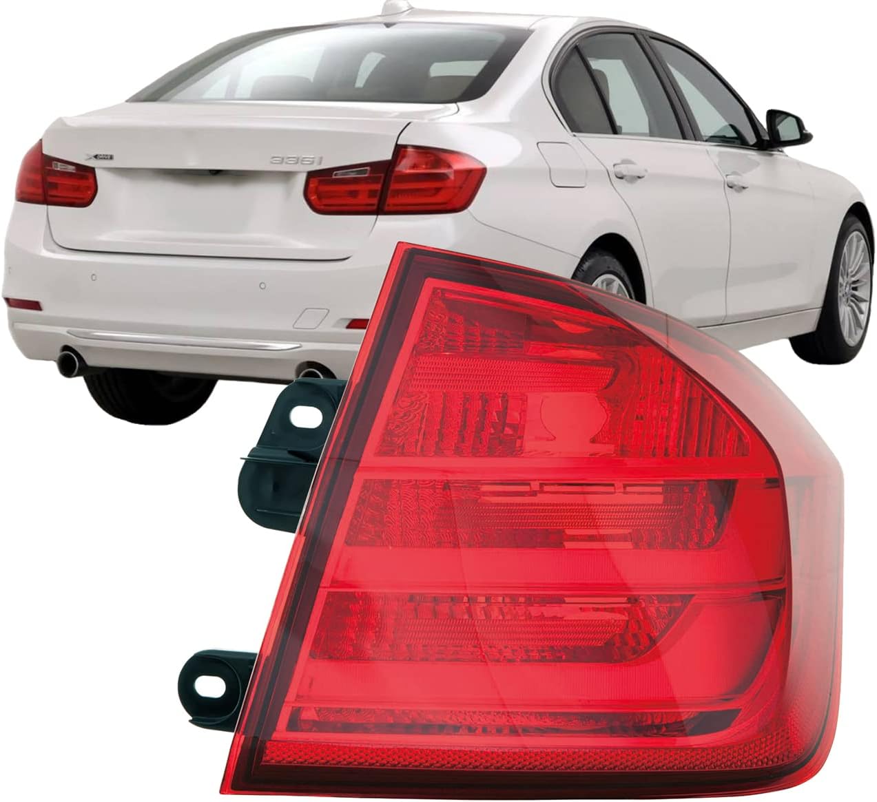 Auto Parts Avenue APA Replacement Outer Tail Light Rear Lamp for 2012 2013 2014 2015 3 Series 320i 328i 335i M3 Sedan F30 F30H F80 Passenger Right Side 63217313040 BM2805104