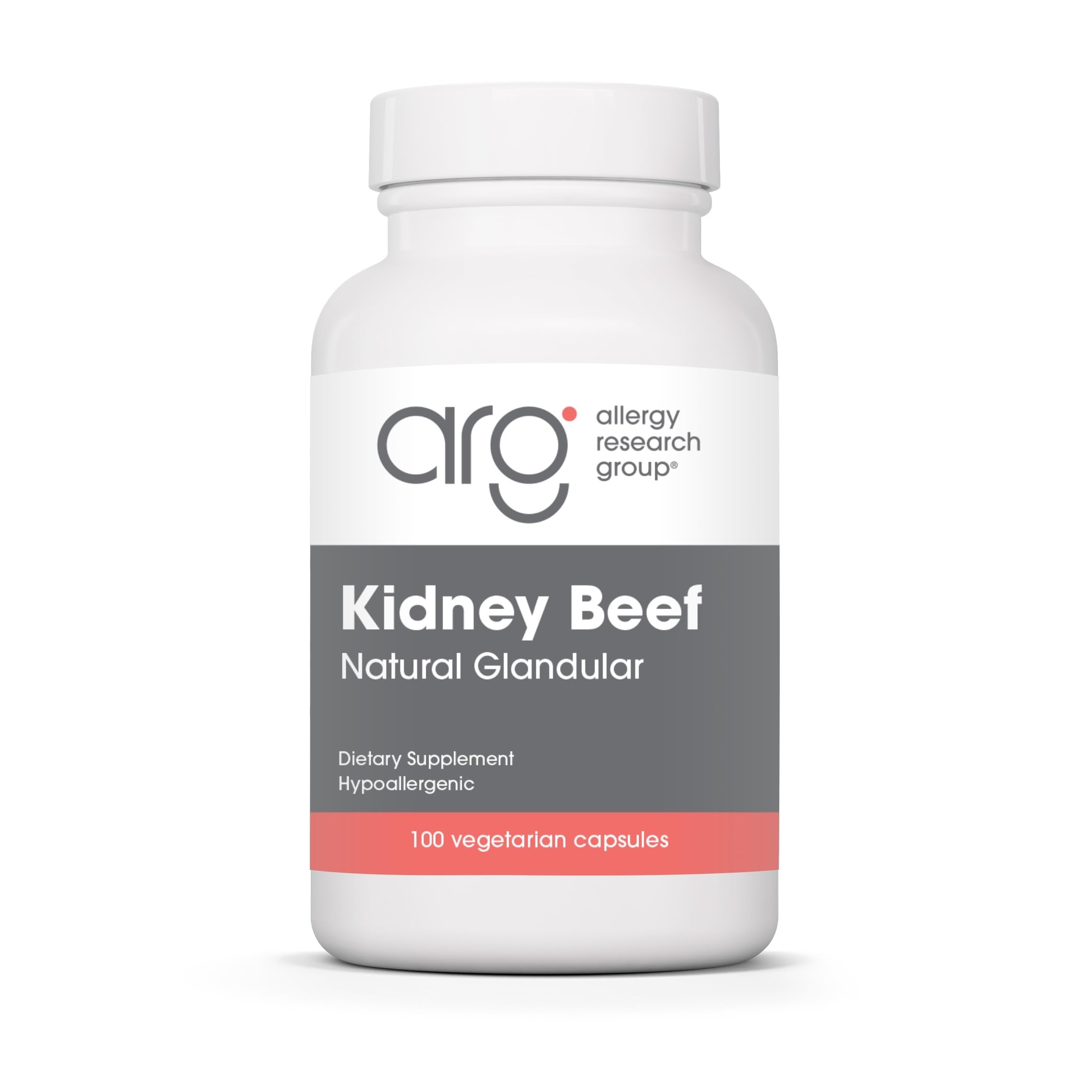 Allergy Research Group - Kidney Beef - Natural Glandular, Kidney Support, Histamine - 100 Vegicaps