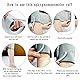 Oberarm Blutdruckmanschette, Blutdruckmanschetten Ersatz, 2er Pack Blutdruckmanschette mit Anschluss verstellbarer großer Manschettengurt Arm Blutdruck Ersatzmanschette Für ältere Menschen(22~36CM)