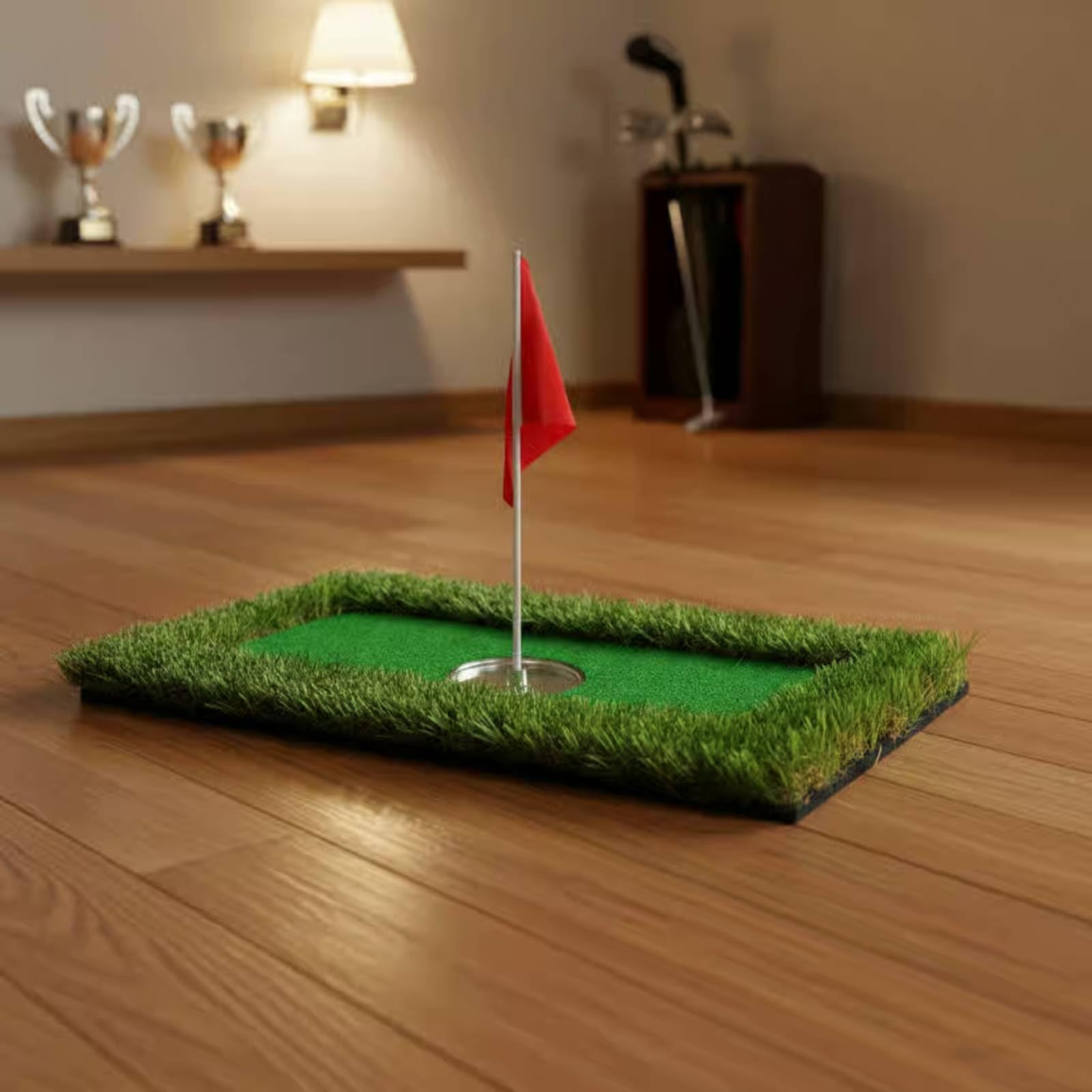 Green Galleggiante Golf Portatile Tappetino da Golf Galleggiante Forma Piede Attrezzatura Sportiva per Piscina