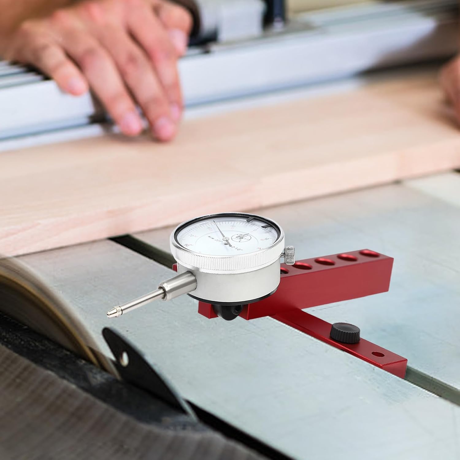Table Saw Dial Indicator Precision Dial Indicator 0.001" Accuracy Portable Table Saw Gauge