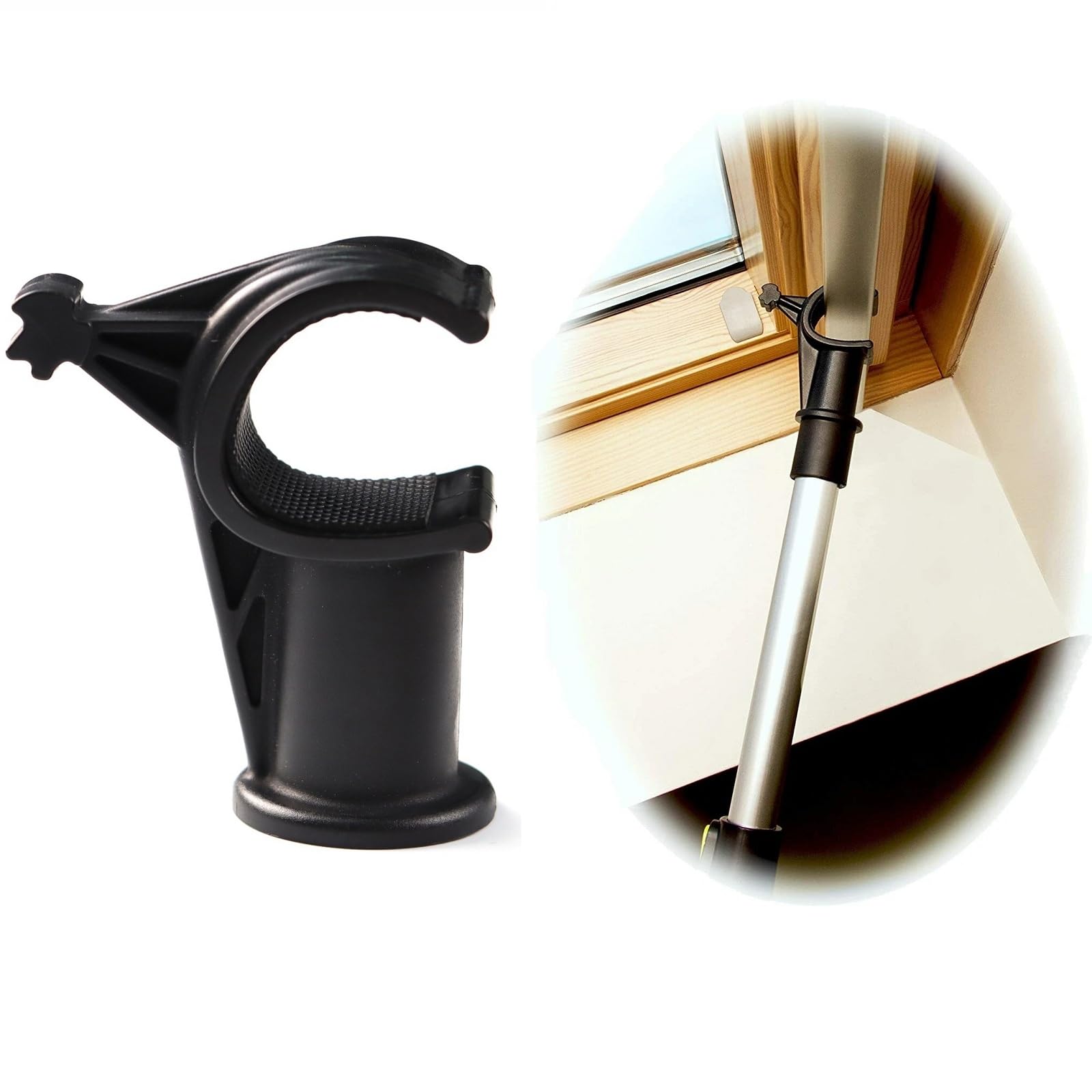 BAAQII Skylight Hook Replacement for VELUX Extendable Telescopic Rod, Window Pole Opener Head Compatible with VELUX Roof Windows & Blinds Spare Part