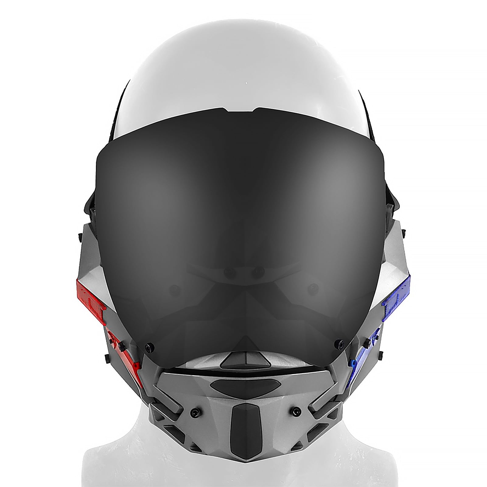 Máscara Facial Completa con Lente Antivaho Extraíble Doble Cara para Airsoft Paintball CS Juegos Guerra y Equipo Protección