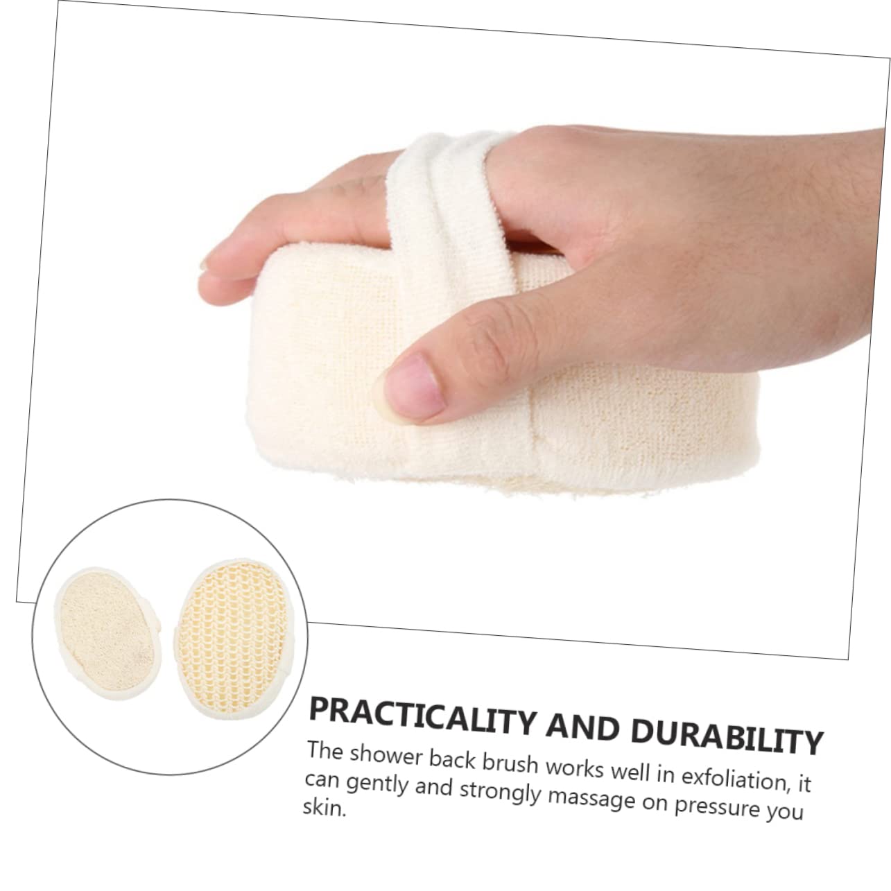 FOMIYES 6piezas Esponjas De De Lufa De Cepillos Exfoliantes Para Cuerpo y Espalda Limpieza y Masaje Para Hombres y Mujeres