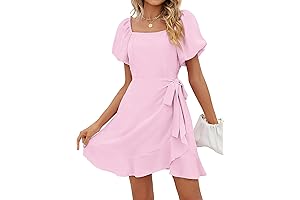 Puff Sleeve Summer Dress for Teenage Girls
