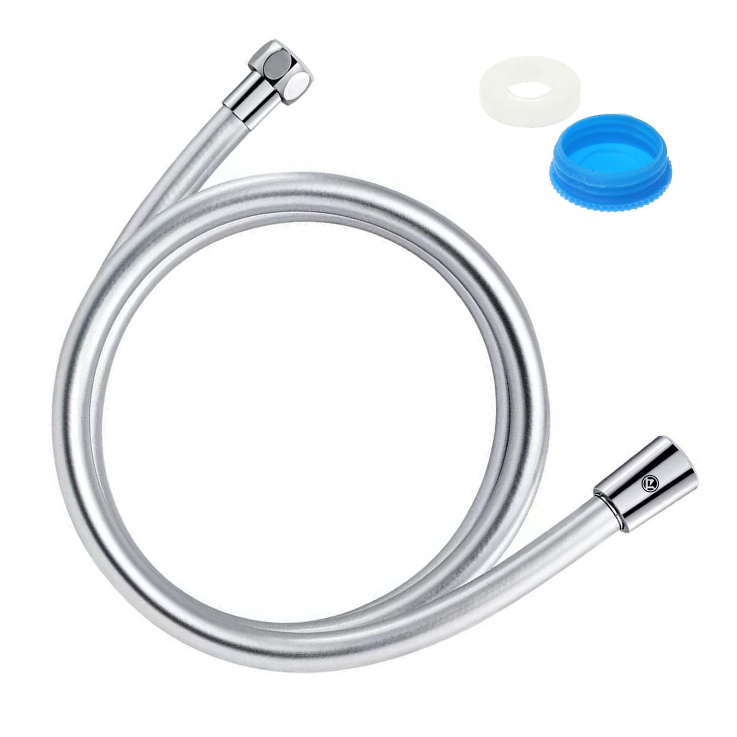1.5m PVC Shower Hose, Replacement Shower Pipe Hose, High-Pressure Flexible Hose, Universal Fit for Bathroom Shower Head (M24 1/2 Inch)