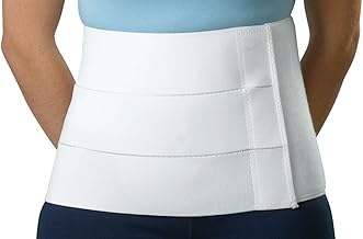 Medline 9-Inch Tri-Panel Abdominal Binder for Postpartum C-Section Belly Band or Post Surgery, Size 3XL, 71 to 82-Inch Waist, 1 Count