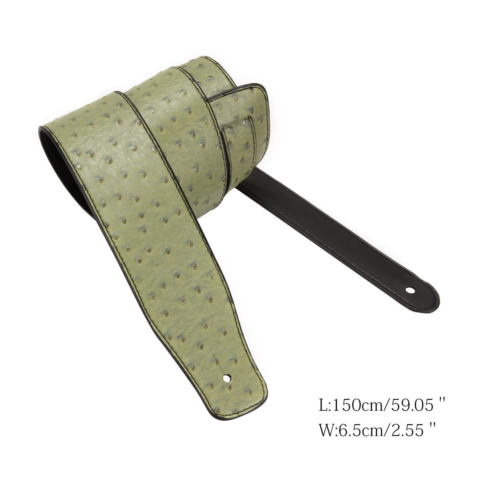 Pasek do gitary Gitary elektryczne Regulowany pasek do gitary Żółty pasek do basu elektrycznego do elektrycznej gitary akustycznej Ukulele basowe (Color : Khaki, Size : 150cm)