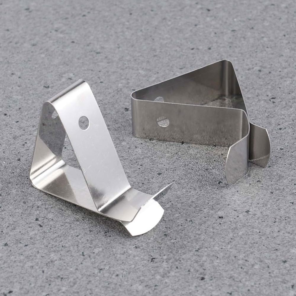 6pcs Practical Food Grade Stainless Steel Thermometer Holder Probe Clip Holder