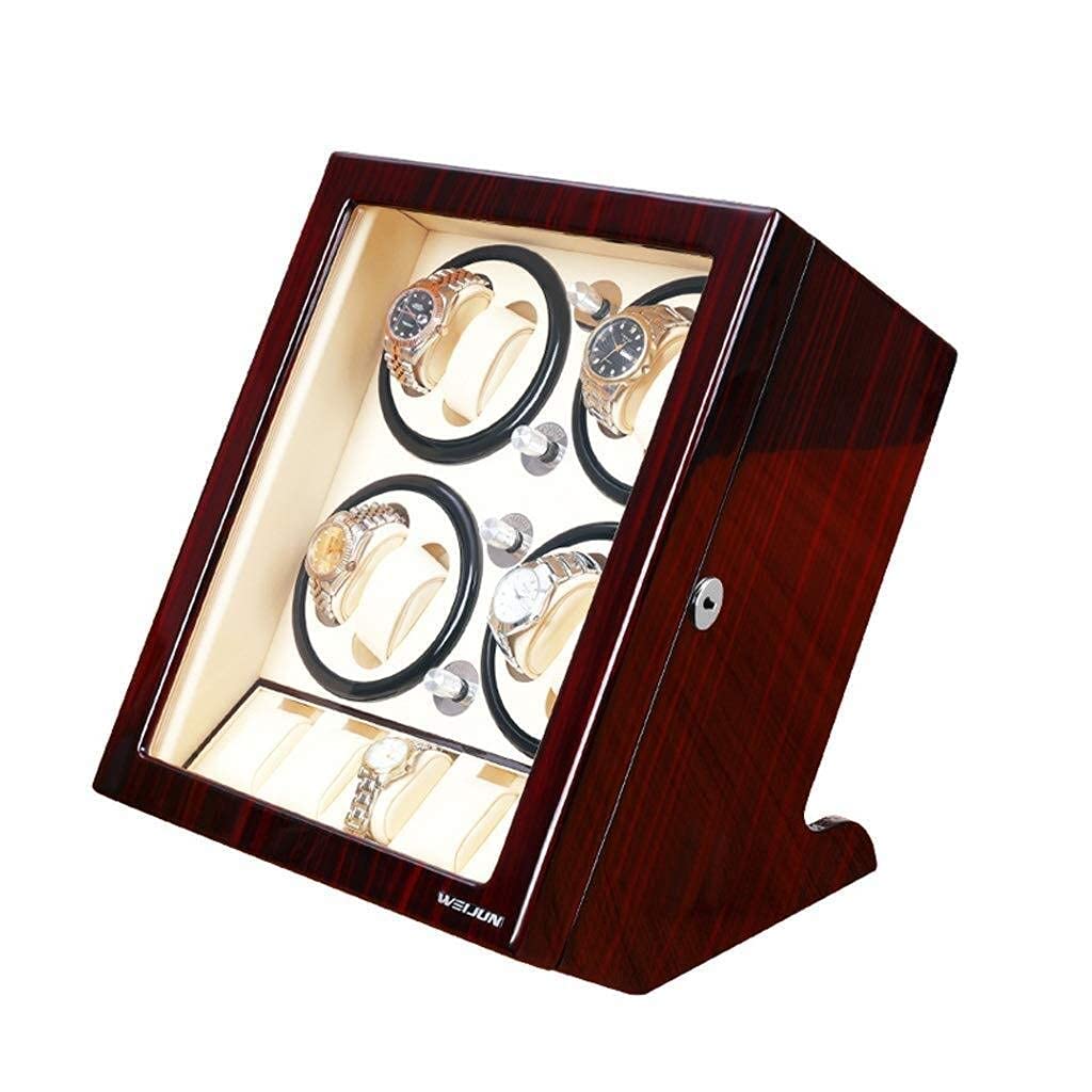 OLSKFUH Watch Winders Automatic Watch Winder Box 5 Rotation Modes Piano Paint Surface Storage Display Case Watch Winder,To-A