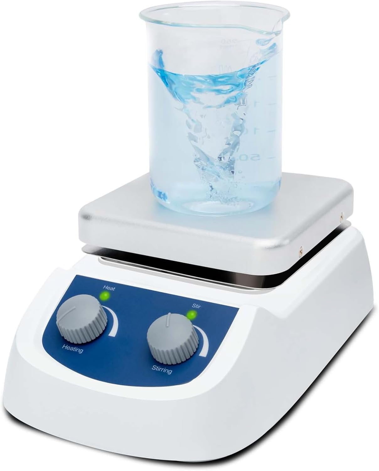 Digital Magnetic Stirrer, Hotplate Magnetic Mixer with Display Screen, 2L Maximum Mixing Volume and 0-2000RPM Speed Adjustable,120 * 120mm Working Plate and Evenly Stirring, for Scientific Research