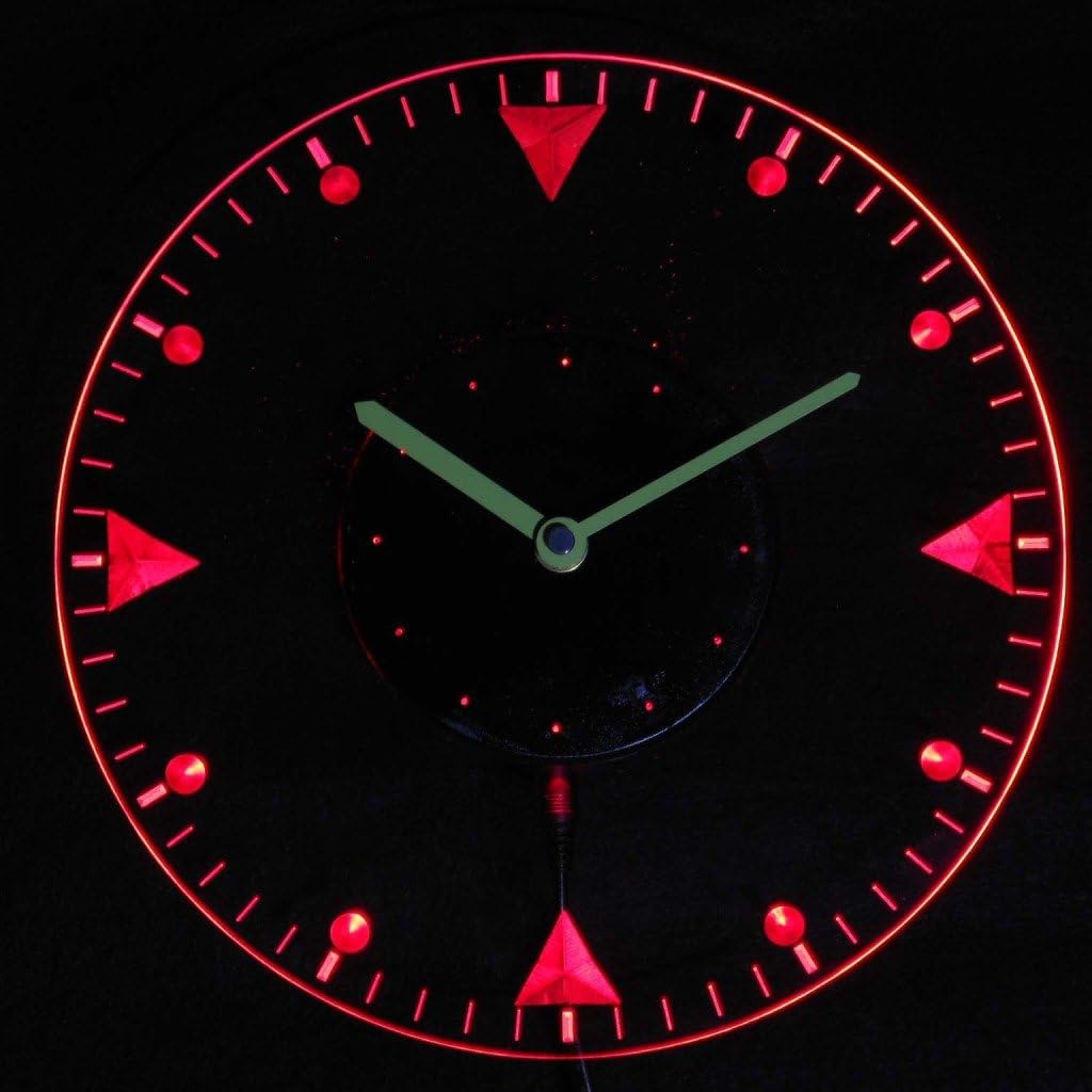 ADVPRO cnc2020-b Man Cave Bold Illuminated Edge Lit Bar Beer Neon Sign Wall Clock with LED Night Light