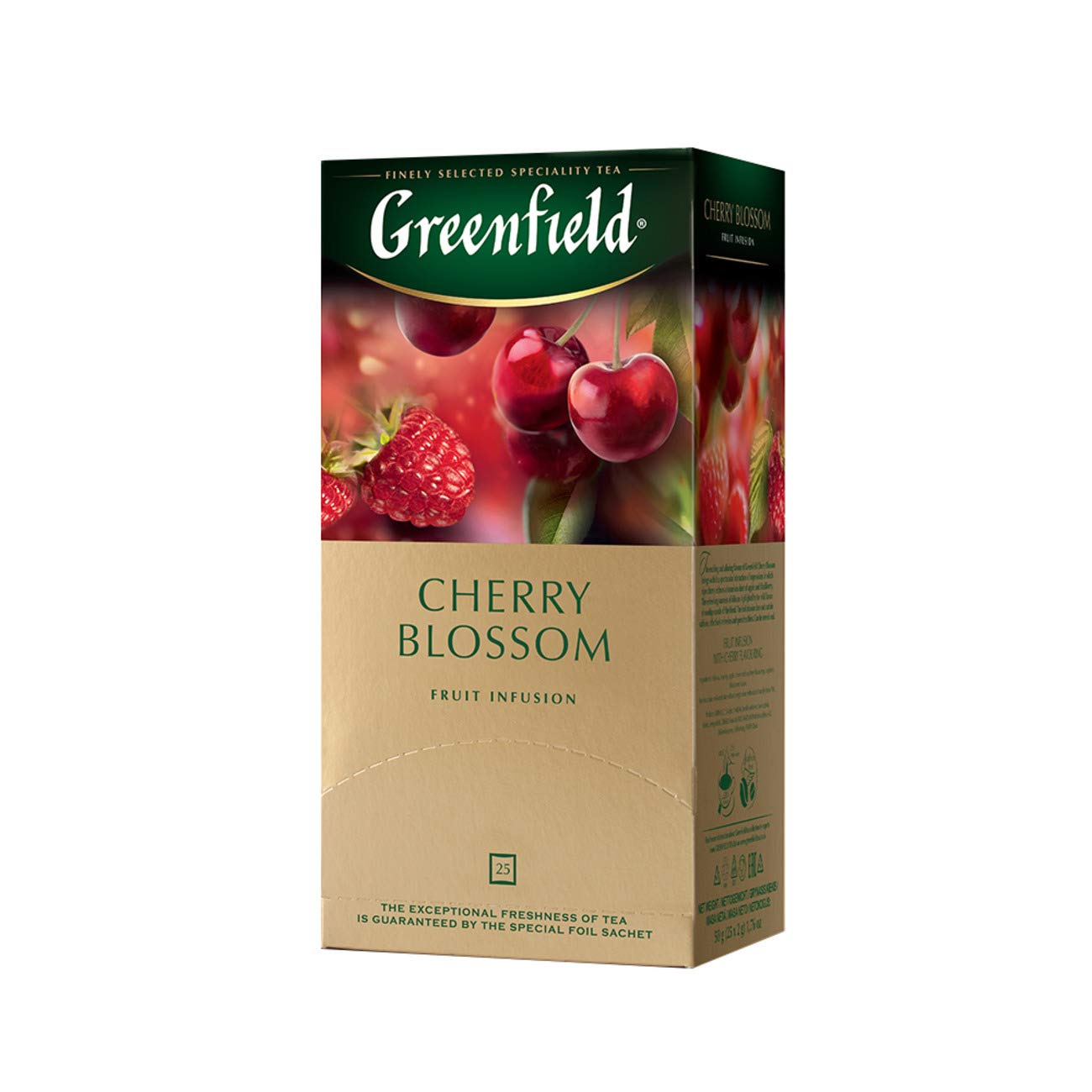 Greenfield Cherry Blossom Fruit Infusion Collection Tea 25 Tea Bags