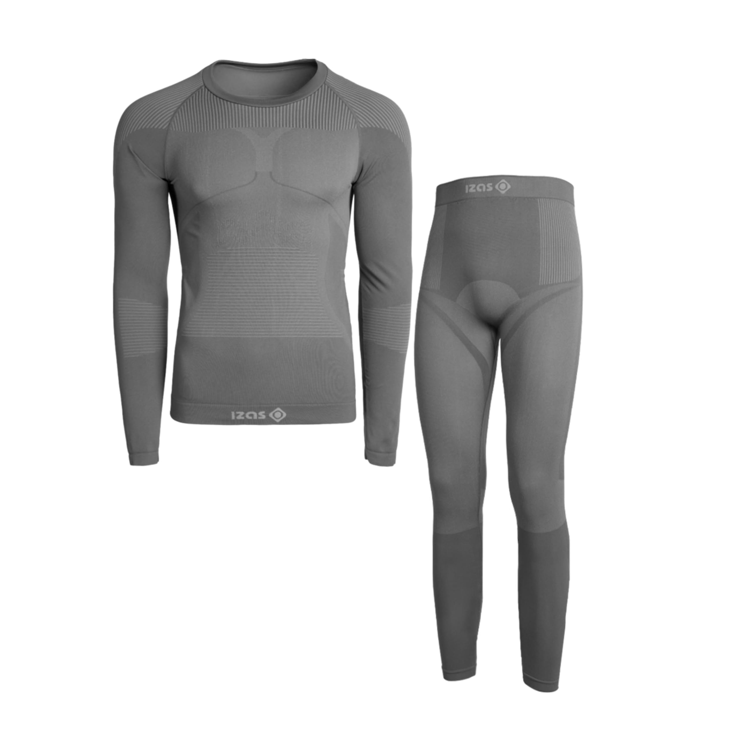 Izas Sioux Pack Térmico Unisex Camiseta y Mallas con Thermal-Dry para Deportes de Invierno, Alta Transpiración, Secado Rápido, Sin Costuras, Gran Adaptabilidad, Cuello Redondo, Manga Larga