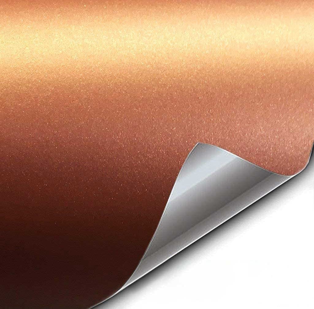 VViViD+ Premium Vinyl Wrap Film (50ft x 5ft, Matte Metallic Copper)