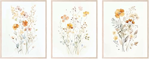 BigWig Prints Arte de pared de flores silvestres - Arte de pared botánico, impresiones botánicas, póster de flores, arte de pared de flores vintage,