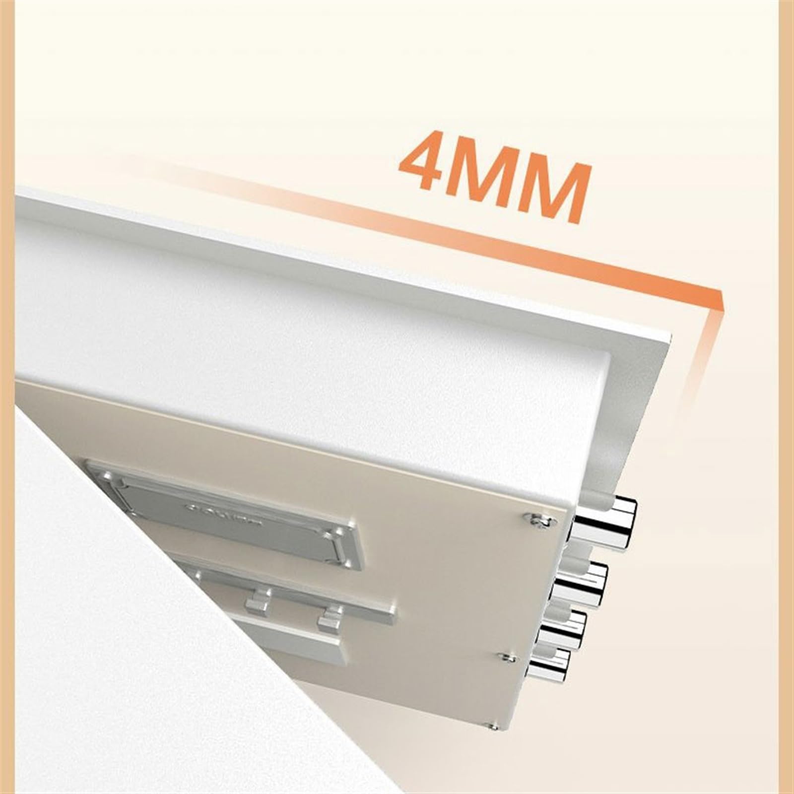 Caja Fuerte de Alta Seguridad Casillero con contraseña for huellas dactilares, caja de seguridad pequeña de 61cm for el hogar, caja fuerte inteligente for mesita de noche, gran capacidad Caja fuerte d
