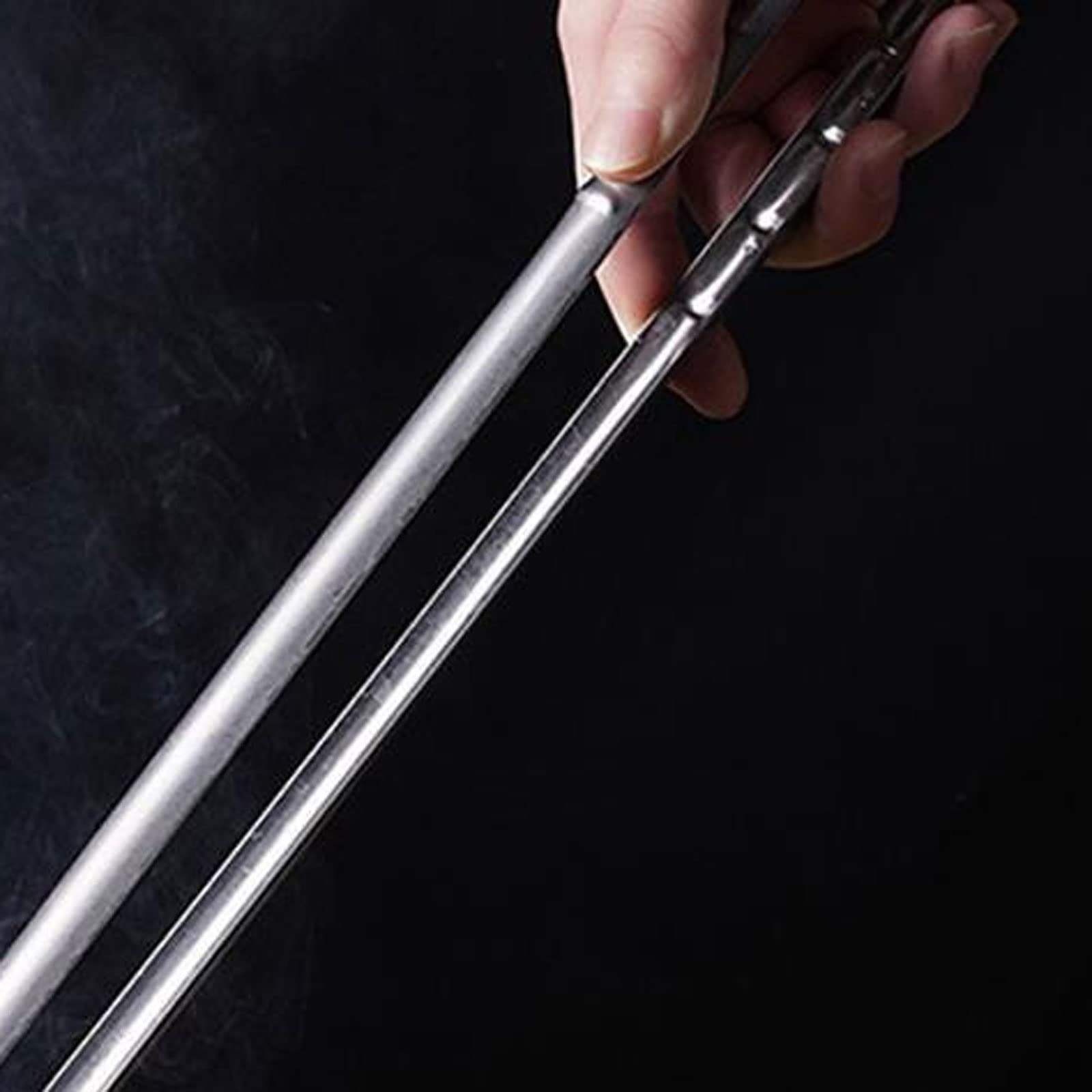 Pinze per Barbecue, pinze per Grigliare, Lunghe, in Acciaio Inox, per Cucinare cubetti di Ghiaccio e Cibo