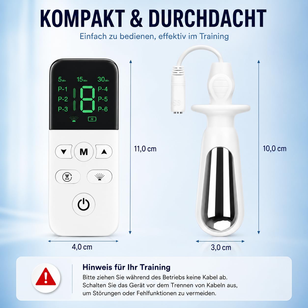 3-in-1 Beckenbodentrainer für Frauen – EMS, Rotlicht & Vibrationsmassage | Elektrischer Kegeltrainer zur Stärkung der Beckenbodenmuskulatur, Blasenkontrolle und Rückbildung nach der Geburt