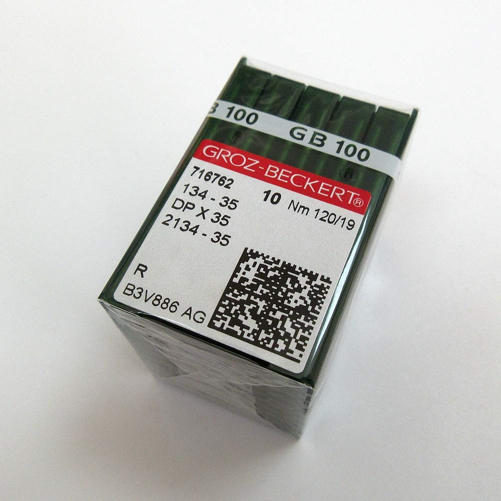 Evernice 100 Pcs Groz-Beckert 134-35 Dpx35r For Adler Pfaff Industrial Sewing Machine (Needle Size:19/120)