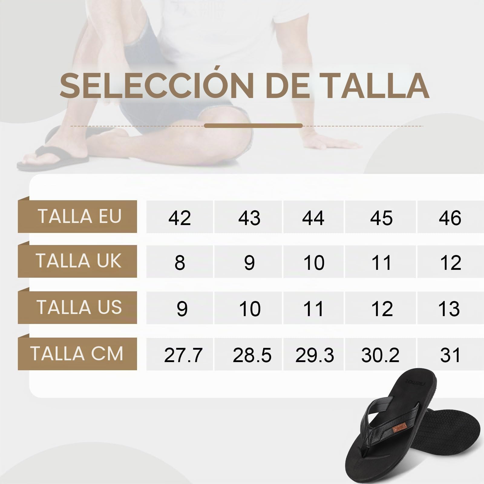 riemot Chanclas Hombre Antideslizantes Sandalias Playa Piscina Verano Cómodas Ligeras Secado Rápido Zapatos de Playa Vacaciones Casuales Outdoor EU 42-46
