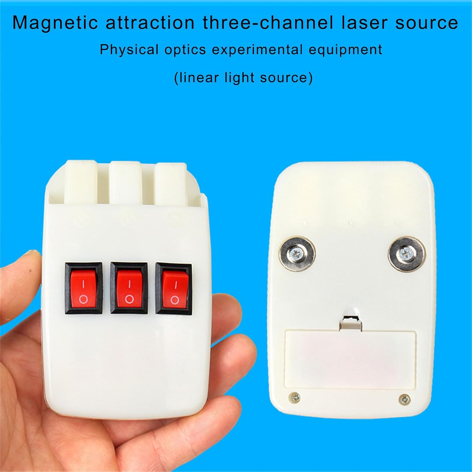 Lighting Device Adjustable 3 Way Light Source Optics Teaching Aid for Physics Optics Experiment Demonstration