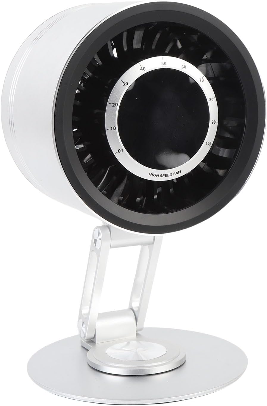 Desk Fan, Quiet Portable Travel Fan with 100 Speeds, Rechargeable Aluminum Alloy for Indoor and Outdoor Use