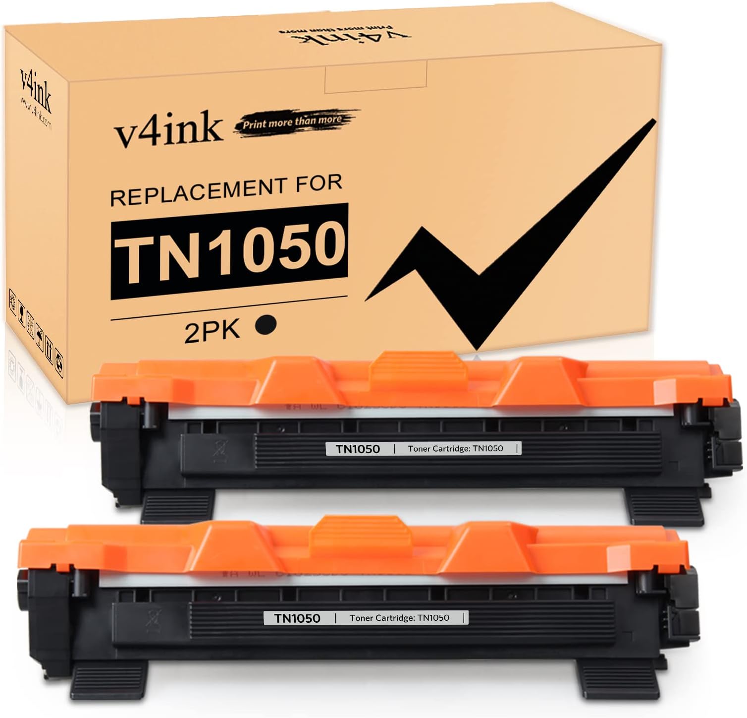 – v4ink Compatible Brother TN1050 Toner Cartridge for Brother Mono Laser Printer HL-1110 HL-1112 HL-1210W HL-1212W DCP-1510 DCP-1512 DCP-1610W DCP-1612W MFC-1810 MFC-1910 1910W (Packaging may Vary)