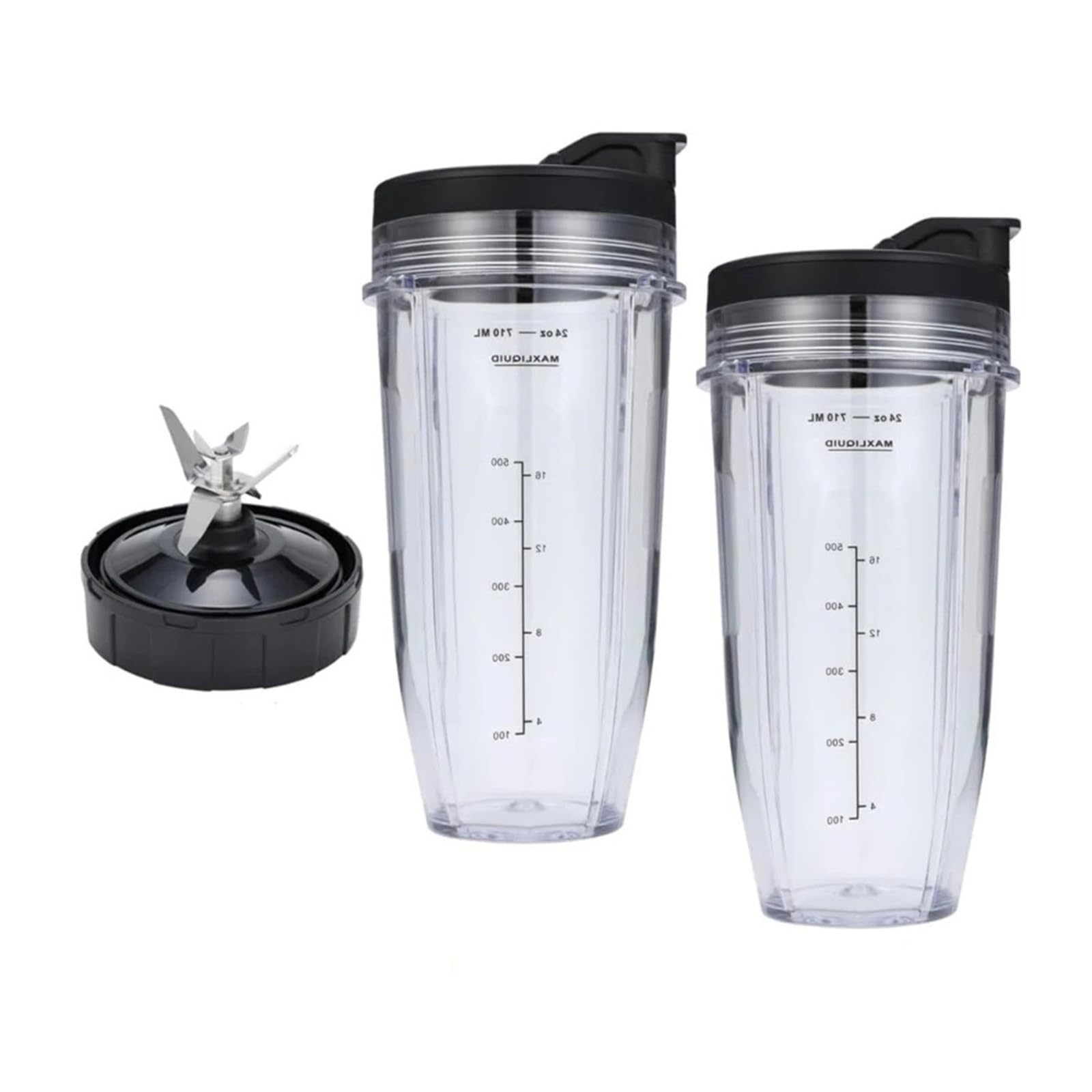 Tasses de mélangeur 24 oz avec 7 pièces d'ailettes A6HB durables