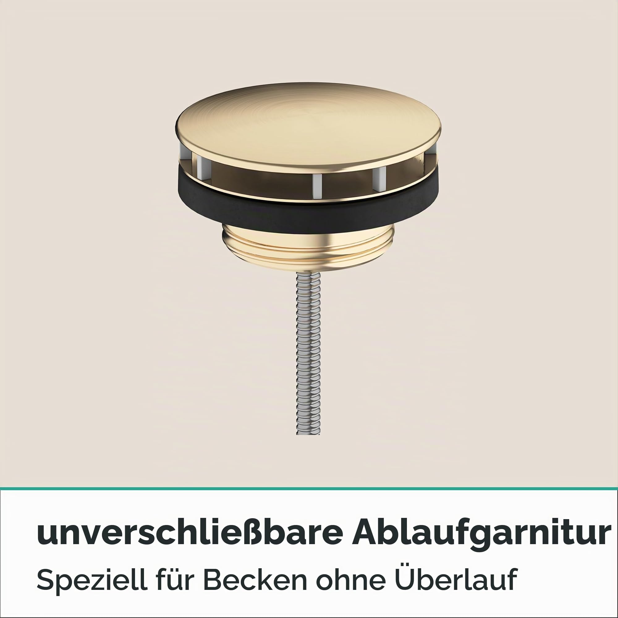 hansgrohe Ablaufventil, nicht-verschließbar, Brushed Bronze