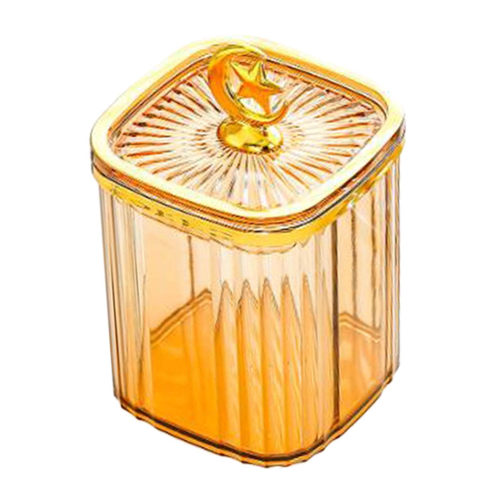 Yixannx Amber Airtight Food Storage Jar Stylishly Designed Kitchen While, M