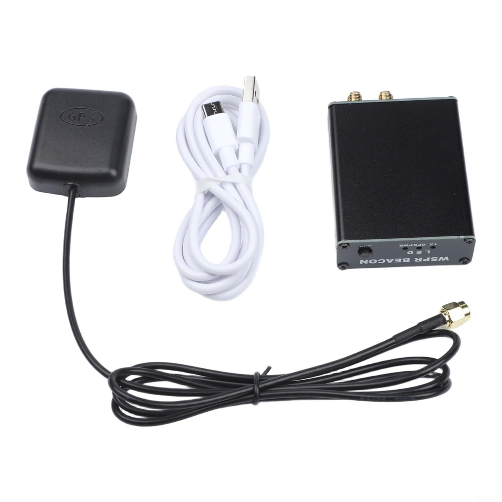 Transmisor SI5351 WSPR con TCXO y GPS para posicionamiento automático QTH, potencia de salida de 23 dBm, rango de frecuencia de 1-30 MHz, conector SMA, alimentación USB 5 V (WSPR BEACON beacon)