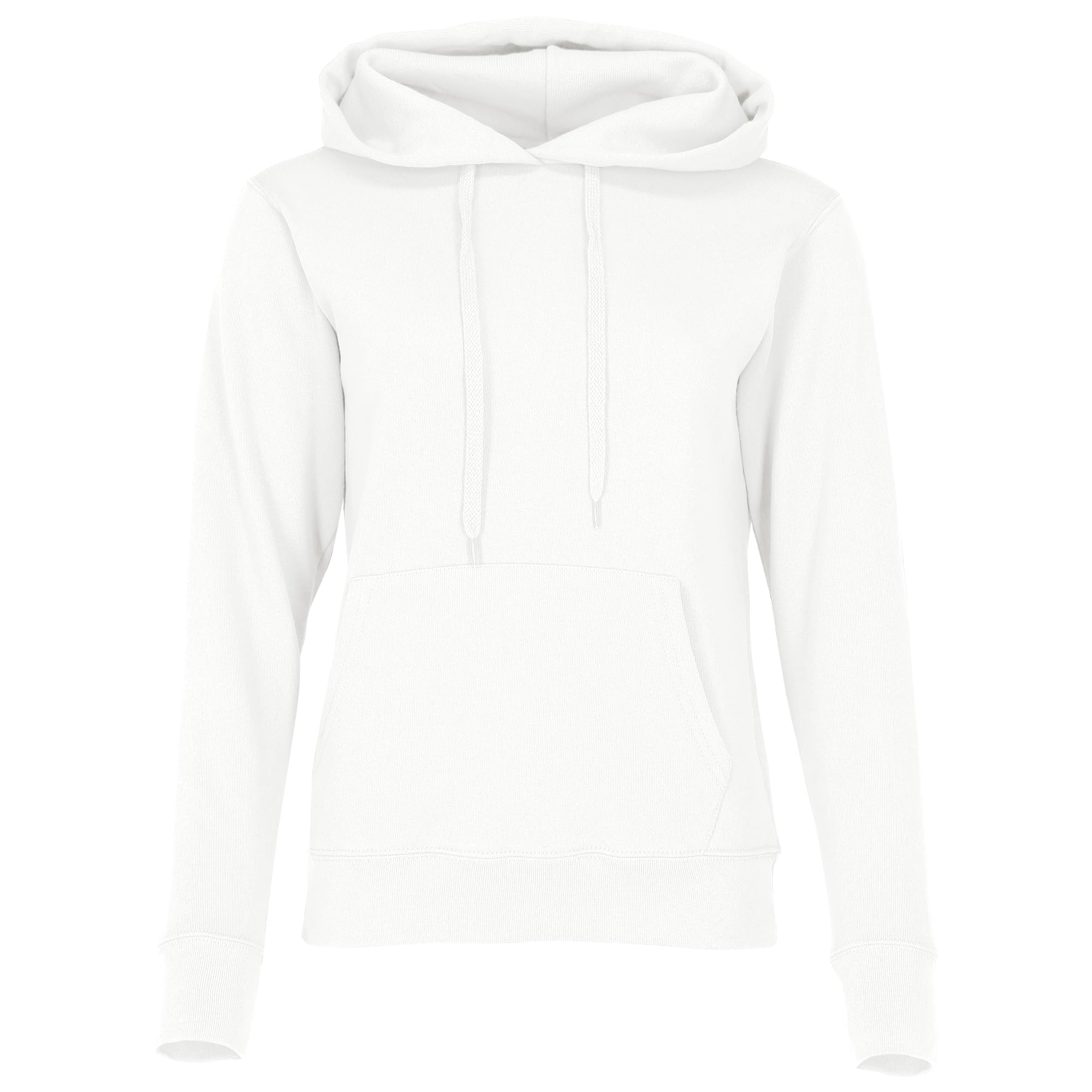 Fruit of the Loom Women's Hooded Sweatshirt Classic, White, 10 (Manufacturer Size:Small)
