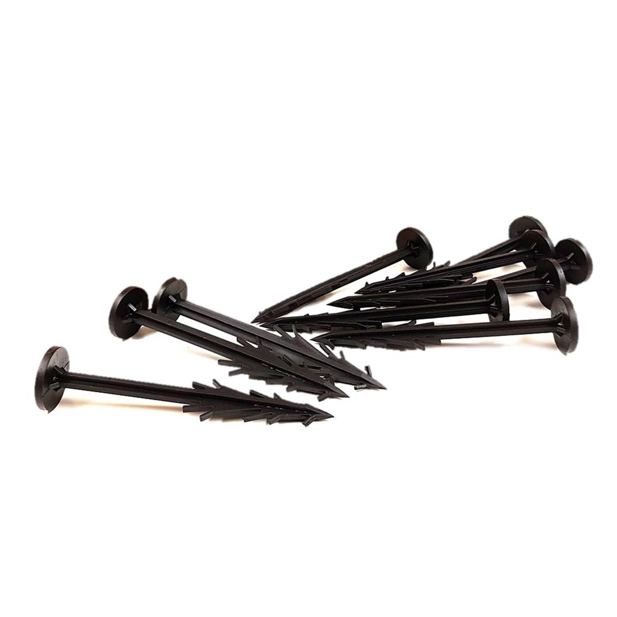 PDL – PegDev - Heavy Duty 6" Landscaping Pegs for Weed Control Membrane Fabric | UV Stabilised Plastic Pegs for Garden & Ground Covering Pack of 20
