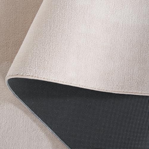 Tapis de salle à manger boho beige lavable en machine 91x152 - 6