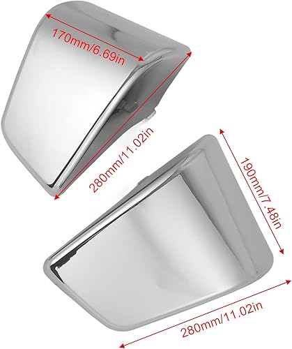 Miniatura 4 de Fydun Cubierta de carenado del panel lateral de la batería de la motocicleta cubierta izquierda derecha cubierta cubierta de plástico ABS superficie