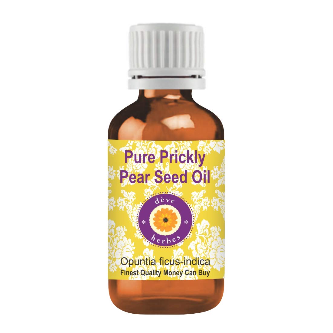 dève herbes Prickly Pear Seed Oil (Opuntia ficus-Indica) | Infused | Pure | Non-Sticky | Lightweight | for Facial Care | Men & Women | 30ml (1 oz)